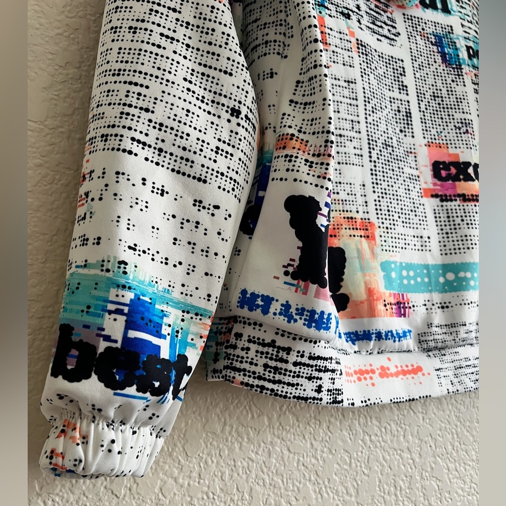 Graffiti Print Hoodie XL Y2K Harajuku Colorful Streetwear Pop Art Urban Fashion - Picture 9 of 10